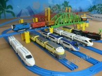  Yuecheng small locomotive City high-speed rail Harmony Shinkansen electric track train Childrens baby toy