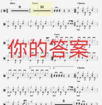 A Ji - Your answer Drum set score Jazz drum score Send silencer without drum accompaniment