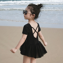 Childrens swimsuit skirt 2021 new summer fashion trend brand swimsuit skirt girl student one-piece swimsuit skirt