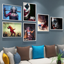 Clown cinema poster hanging painting clown female bar boy bedroom living room framed combination photo wall decoration painting