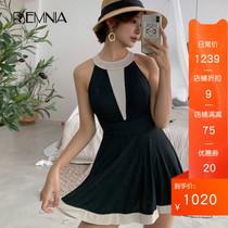 Rsemnia Herbenwind conservative conspicuic one-piece skirt Belly Belly SEXY INS Wind Holiday Swimsuit Women