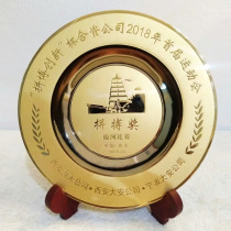 Copper plate commemorative disc medal pure copper round medal plate personalized copper medal Commemorative copper plate customized