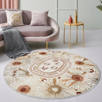 Nordic light luxury round carpet living room sofa room ins dressing chair foot mat bedroom bedside carpet hanging basket round blanket