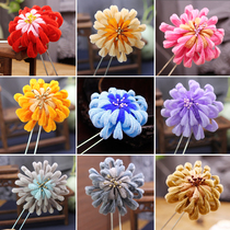 Ancient costume Yanxi strategy flag head velvet flower jewelry Qing Dynasty concubine Gege hair accessories such as Yi Chuan wig velvet headdress