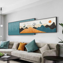 Modern simple living room decoration painting light luxury abstract sofa background wall Nordic style lucky deer hanging painting Atmospheric murals