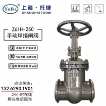 Z61H-25C cast steel manual welding gate valve DN50 80100125150200250300350