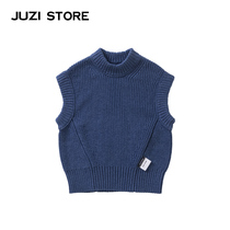 JUZI STORE Dress Sweater Horse Chia Sweatshirt Rough Stitch Basic fitted vest boy girl 1042301