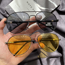 Sunglasses for men driving special glasses day and night dual-purpose discoloration sun glasses night vision polarized driving mirror driver toad tide