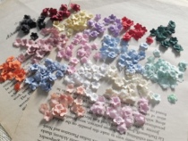 Bjd Mini Satin Satin Stereo 8mm Indentation 5-petal Round Head Flower Dressing Very Small Color Difference