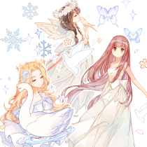 Lat Pu Da original DIY hand account material tape small fresh beautiful dream characters flower elf girl series collection