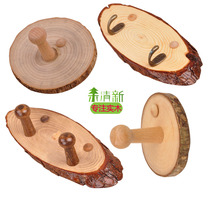 Log year wheel clothing store single hook wall hanging wall decoration wall hanger entrance hook hanger