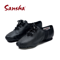 Sansha French Sansha autumn low-top jazz dance shoes soft soled belt heel practice shoes Exam JS2LPI
