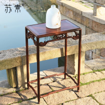 Redwood Flower frame Ming type Lao large red acid branches and flowers several living room balcony toed yellow sandal square landing basin scaffolding frame