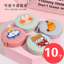 Creative small gift wholesale primary school student kindergarten reward gift portable cartoon cute fruit small roll ruler