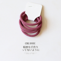 High elastic hair rope Korean style rubber band tie hair head rope Hair ring leather band Simple hair jewelry Sen womens leather case