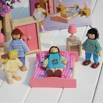 Cute House doll simulation of a six-person doll scene doll wooden doll joint hands and feet move