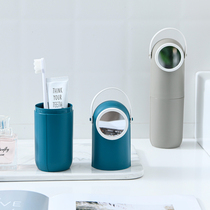 Travel toothbrush storage box portable cylinder mouthwash Cup simple dental box Travel Brush Cup wash cup set