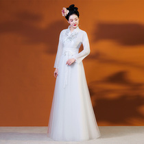 Ancient costume White Chinese clothes female super fairy air elegant ancient style original Chinese style improved dress full autumn