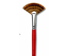 South Korea hwahong Huahong Fan Pen Nylon Hair Fan Brush Oil Painting Watercolor Umbrella Pen 220