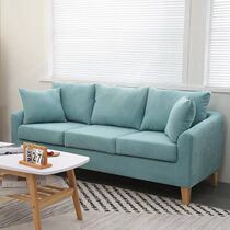 Fabric furniture Sofa Single three-person living room Bedroom office sofa combination Cafe Internet cafe simple small sofa