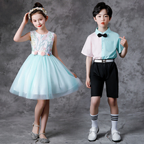 Childrens Day performance costume kindergarten chorus primary and secondary school students performance clothes for boys and girls host dress