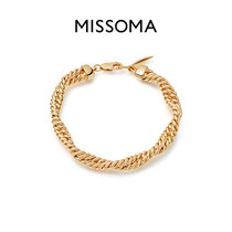 Missoma gold Marina double rope bracelet personality fashion simple double rope chain 18K gold-plated hand decoration