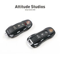 Porsche Porsche matte black key shell buckle Cayenne macan911 Panamera 718Taycan