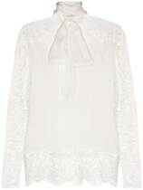 2021 FAITH CONNEXION Lace Detail Bow Blouse