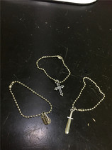 1:6 Soldiers crowd Jewelry Necklace Dog Tag US Military Identification Card Cross Big Sword