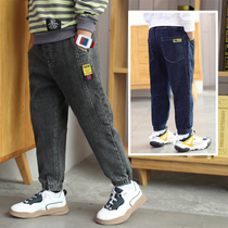 Child Pants Boy Jeans Fall 2022 New CUHK Child Casual Long Pants Boy Loose Spring Autumn Tide