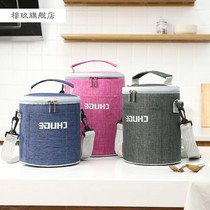 Round insulated lunch box bag Hand bag lunch bag with rice tote bag Large insulated bag lunch box bag