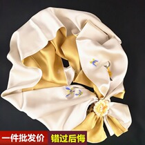 Su embroidered silk scarf female Joker Spring and Autumn Winter mulberry silk cheongsam shawl outside mother dual-purpose embroidered scarf