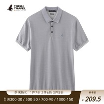 TREK&TRAVELPolo shirt Mens water soft cotton short-sleeved T-shirt Skin-friendly new product A91562034