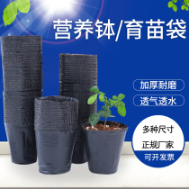 Nutrient Bowl Nursery Seedling Basin Planting Cave Tray Plastic Nutrition Bag Nursery Bag Disposable Flower Pot Nutrient Cup Nursery Cup Big