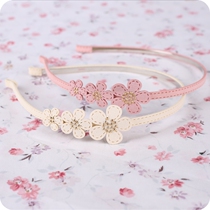 Imitation Deerskin exquisite small rivets Cute Cherry blossom fine hair band South Korea imported childrens hair accessories Girls look good headband