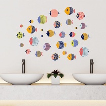 Wall patch stickers wall stickers art room classroom swimming pool small fish stickers painting childrens bedroom bathroom