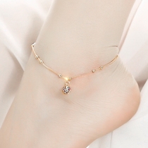  High-end sense anklet female net red Korean version of simple personality 2021 new fashion anklet sexy female anklet