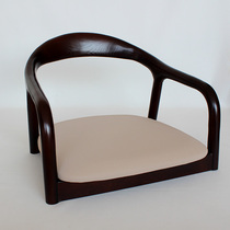 Japanese-style tatami solid wood chair without legs backrest seat bed stool seat bay window and room chair