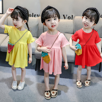 Baby Lions dress Summer dress female baby Lions dress 1-2-3-5-year-olds All cotton pit Bar Baby Dresses