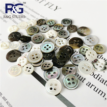 Tower screw pointed tail screw black butterfly shell button diy shirt cardigan button high-end mens and womens shirt polo shirt button