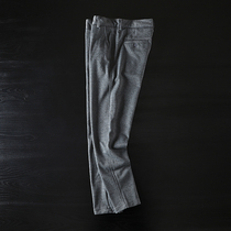 Foreign trade export tail single men Korean version trend slim foot pants original single cut knitted stretch casual trousers