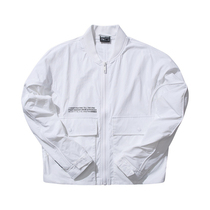 Li Ning windbreaker women autumn leisure sportswear 2021 fashion loose white cardigan coat AFDP082