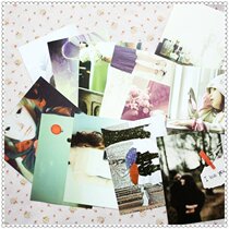 Promotional doughnut beautiful world style postcard European nap greeting blessing card 32