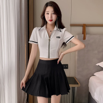 Foot bath technician work clothes Sexy Slim pedicure spa sauna spa spa two-piece set night work clothes