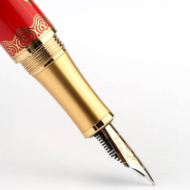 HERO HERO Pen 2058 gold pen 14K Shanghai factory official China red wedding gift pen office signature pen gift box set