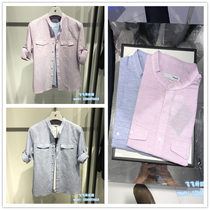 IM DAVID Mens Fashion Spring and Summer Han Edition Fashion Current-sleeved Shirt DRWS3121-398