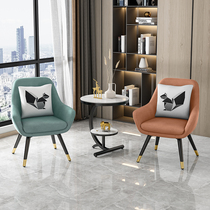 Balcony tea table and chair combination modern minimalist leisure small table and chair one table two chairs net red chair small coffee table three-piece set