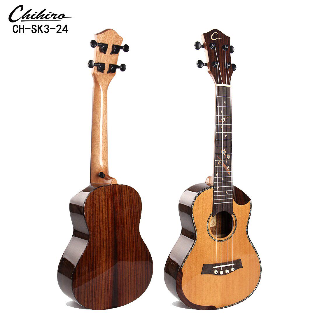 Qianxun brand CH—SK3—24 inch surface single wood ukulele red pine rosewood boys and girls play musical instruments