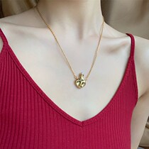 Left ear) savi same necklace European and American retro simple Joker vase flagon choker neck chain natural pearl