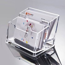 Transparent acrylic business card box Business card holder Counter office desktop business card holder Exhibition business card table